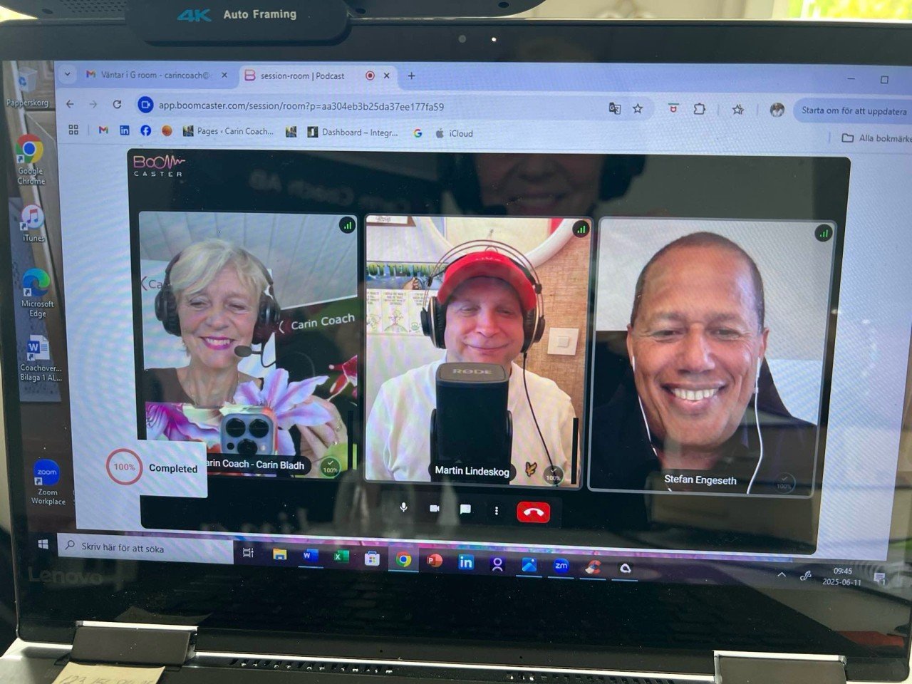 Carin Bladh, Martin Lindeskog, Stefan Engeseth poddar online 2025