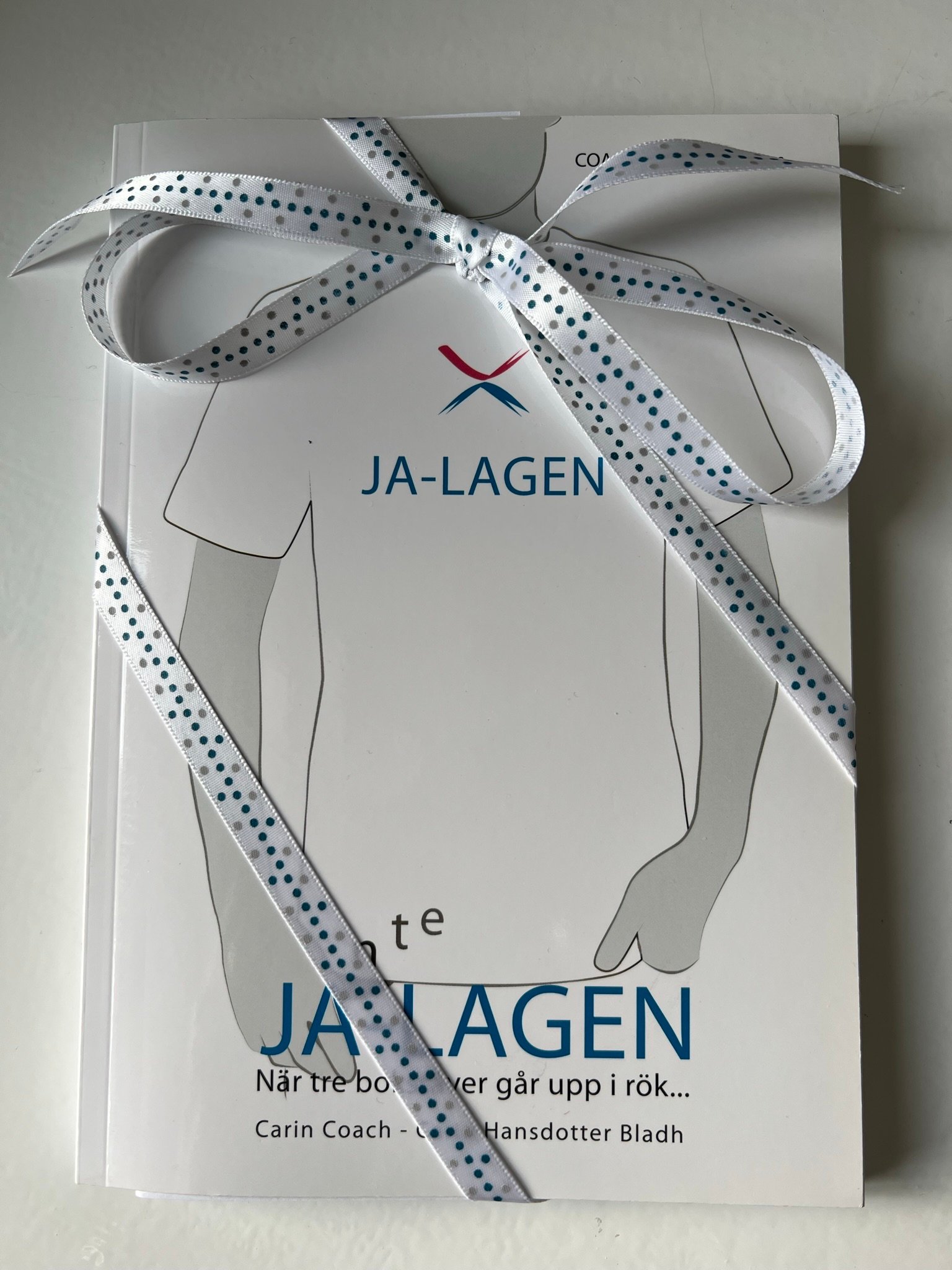 JA-lagen, interaktiv coachbok med anteckningsbok som hör till, vit eller grå.