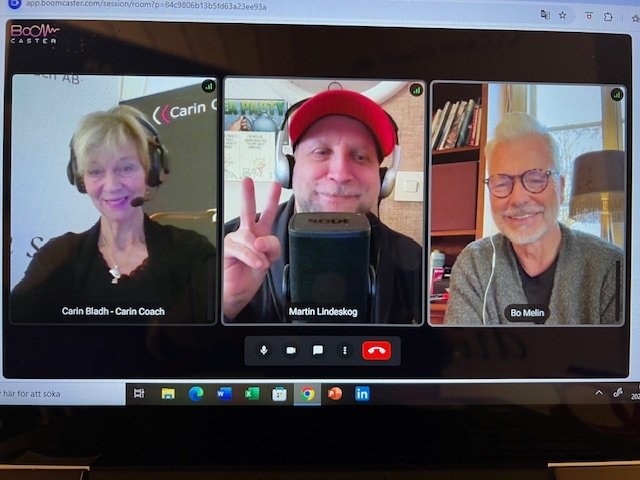 Carin Bladh, Martin Lindeskog, Bo Melin poddar online