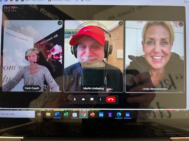 Carin Bladh, Martin Lindeskog, Linda Hammarstrand poddar online 2025