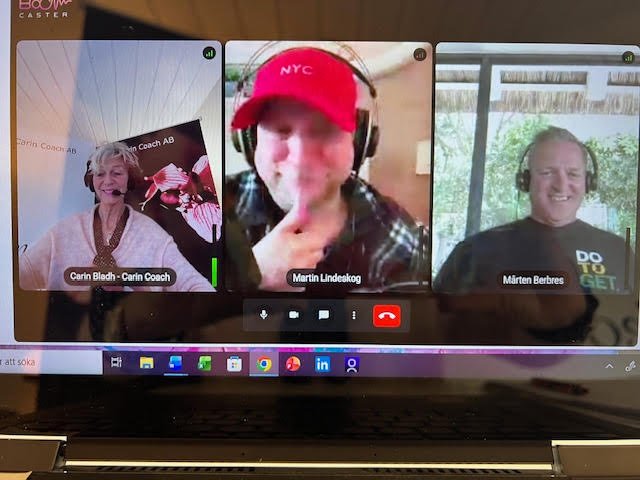 Carin Coach, Martin Lindeskog, Mårten Berbres podd online